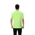 thumbnail image 4 of Zfeel High Performance Dry Fit T-Shirt for Men, Hi Vis Safety T-Shirt, 4 Pack, Neon Green, M, 4 of 5
