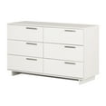 thumbnail image 2 of South Shore Cavalleri 6-Drawer Dresser for Adult, in Pure White, 2 of 12