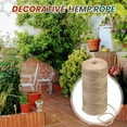 thumbnail image 4 of Kinaerty 100M/Roll 2MM Jute Twine 3 Ply Natural Cuttable Gift Wrapping Packing DIY Crafts Project Hanging Tag Decoration Hemp Rope, 4 of 10