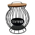 thumbnail image 2 of Soporte para cápsulas de café expreso, cesta para cápsulas de café, decoración de barra de café, almacenamiento de escritorio de metal Negro L, 2 of 9