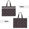 thumbnail image 2 of Kdxio Daisies Flowers File Tote Document Bag Business Briefcase Bag Document Organizer Tote Briefcase for Letter A4 Files Business Teacher Office Bag, 2 of 8