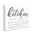thumbnail image 3 of Stupell Industries Funny Kitchen Phrase Definition Cooking Typography Graphic Art Gallery Wrapped Canvas Print Wall Art, Design by Lettered and Lined, 3 of 5
