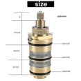 thumbnail image 1 of Brass Replacement Thermostatic , Shower Mixer Valve Bar Repair Kit Bathroom Water Temperature Control Faucet, 1 of 5