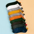 thumbnail image 1 of Amdohai 0pairs Men's Plain Color Boat Socks, 1 of 7