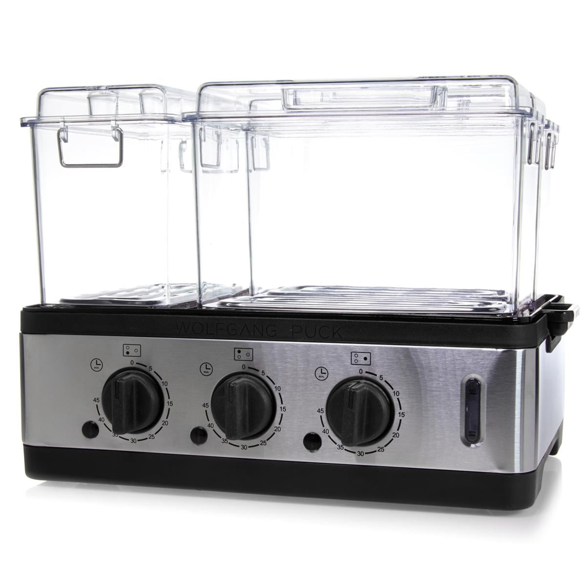 Wolfgang Puck 3Chamber 9Quart Electric Steamer with Recipes