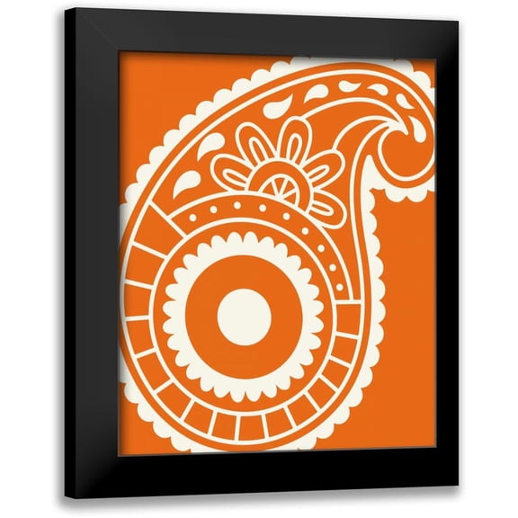 Robinson, Tamara 15x18 Black Modern Framed Museum Art Print Titled - Paisley Feather I