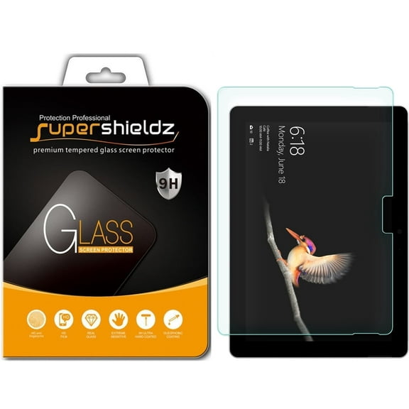 [1-Pack] Supershieldz for Microsoft Surface Go 4/ Surface Go 3 / Surface Go 2 / Surface Go Tempered Glass Screen Protector, Anti-Scratch, Anti-Fingerprint, Bubble Free