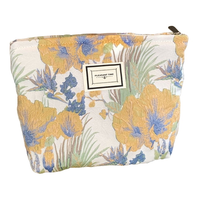 Ygjytge Cosméticos Jacquard Gran Capacidad para Mujer Belleza para Monedero (estilo 1)