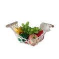 Macrame Fruit Hammock for Kitchen Under Hanging Fruit Baskets
