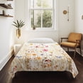 thumbnail image 4 of Colorful Wildflower Large Tapestry for Bedroom Wall Hanging Tapestry,Botanical Vintage Floral Country Retro Ceiling Backdrop Tapestries Poster Blanket Wall Decor for Teens Room Living Room 86" x 104", 4 of 8
