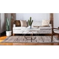 thumbnail image 3 of Unique Loom Indoor/Outdoor Border Contemporary Area Rug, Brown/Black/Off-White, 96.00" x 120.00", 3 of 8