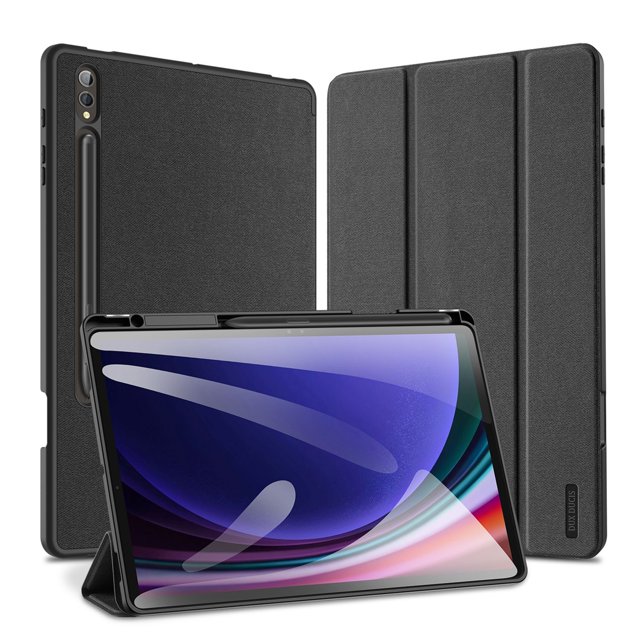 Tablet Case for DUX DUCIS Samsung Galaxy Tab S10 Plus Smart PU Leather Cover with Pencil Holder