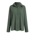 thumbnail image 7 of Godom Shirts for Women Oversized Long Sleeve Button Down Shirts Blouses Tops with Pocket, 7 of 7