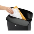 thumbnail image 6 of Architectural Mailboxes Princeton™ Locking, Wall-Mounted Mailbox for Outside, Metal Galvanized Steel Medium Mail box with Lock and Key Drop Box, Black, 6 of 6
