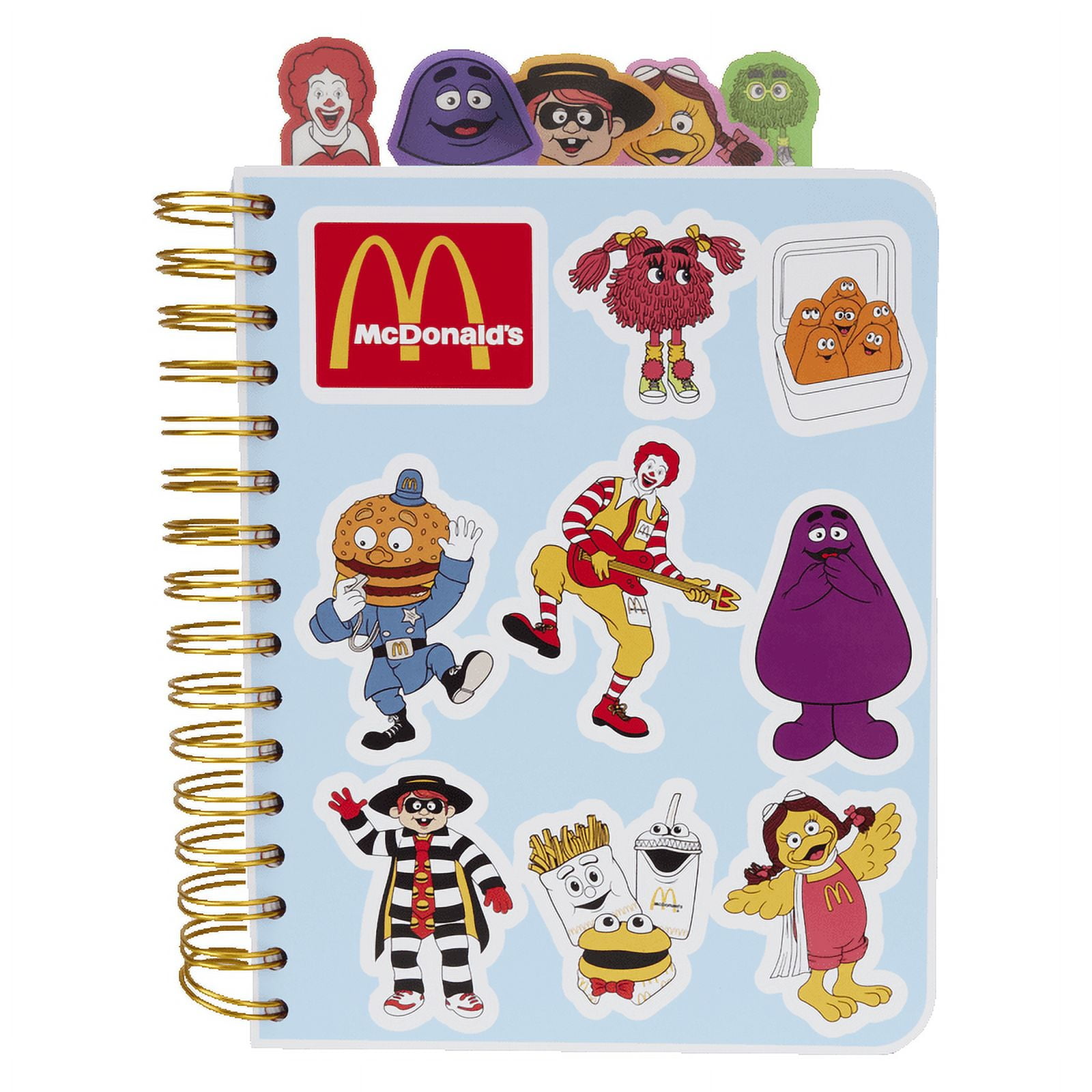 McDonald's McDonaldland Stationery Spiral Tab Journal - Walmart.com