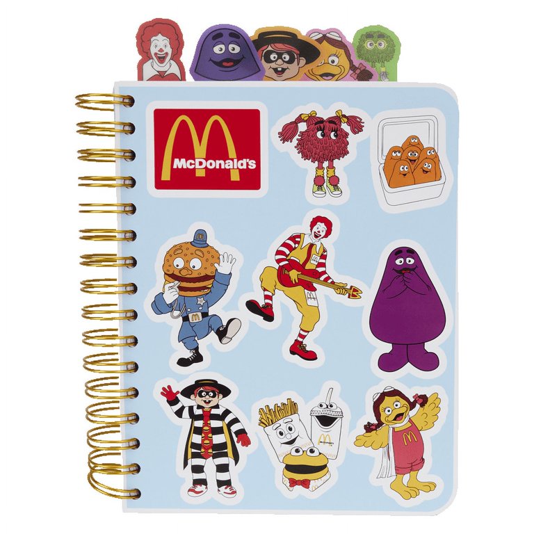 McDonald's McDonaldland Stationery Spiral Tab Journal - Walmart.com