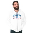 thumbnail image 3 of Fathers Day Commander in Chief Dad Zip Hoodie Sweatshirt Men Brisco Brands L, 3 of 6