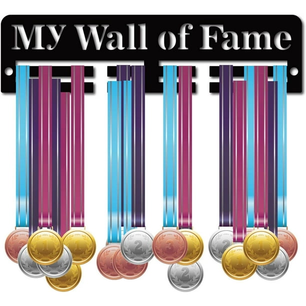 Soporte para medallas de acrílico, soporte para exhibición de medallas de My Wall of Fame, soporte para colgar en la pared