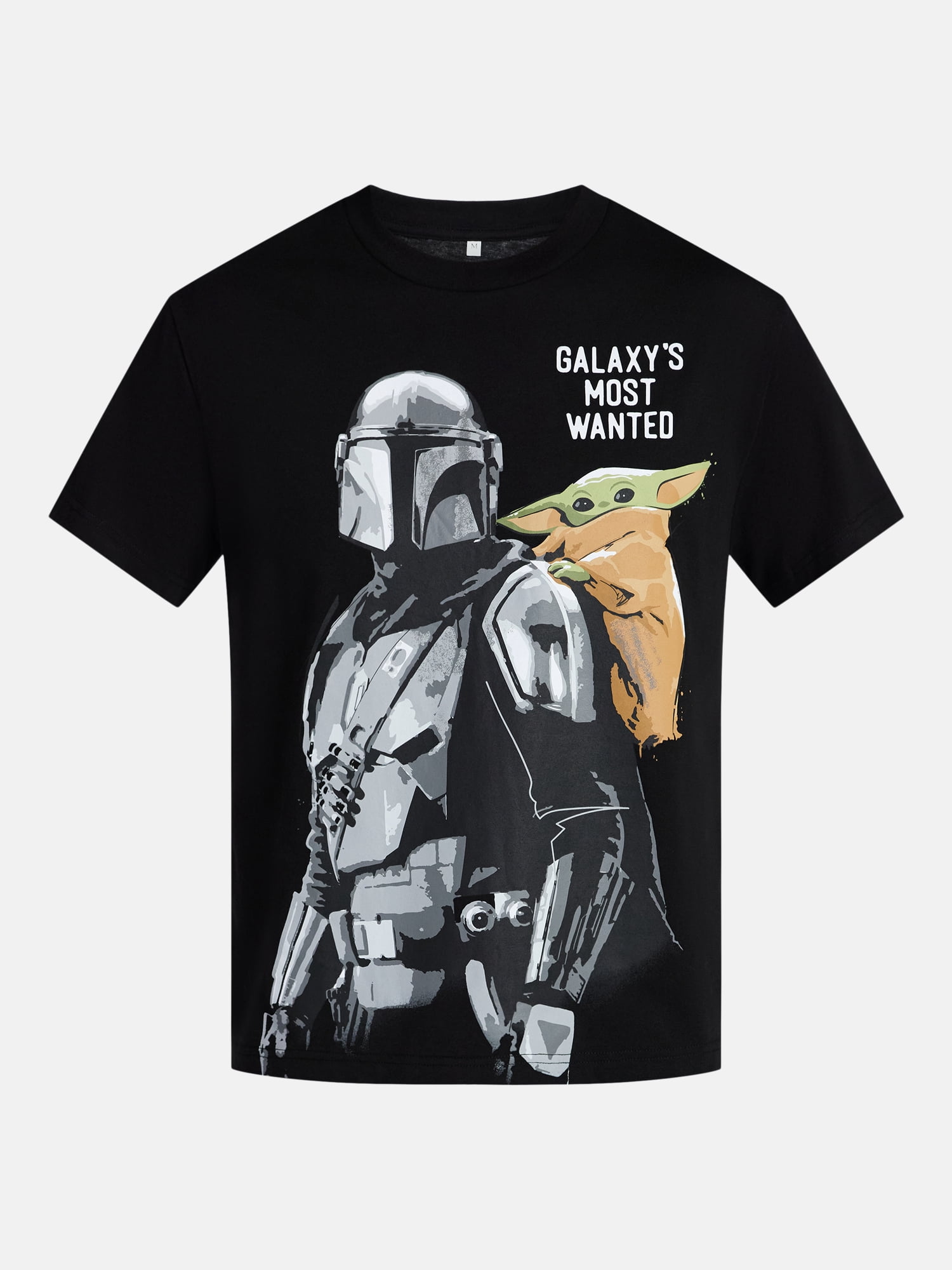 The Mandalorian Men's and Big Men's Mando and Grogu Graphic Tee with Short Sleeves, Sizes S-3XL
