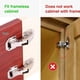 thumbnail image 2 of Paquete de 4 bisagras ocultas para puertas de gabinetes sin marco, bisagras ocultas para gabinetes, bisagras de montaje en superficie, 2 of 5