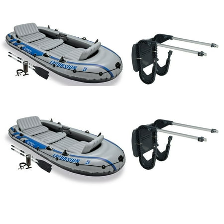Intex Composite Boat Motor Mount Kit (2 Pack) &amp; Excursion ...