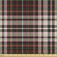 thumbnail image 2 of Ambesonne Plaid Fabric by the Yard Upholstery, Classic Squares Illustration, 10 Yards, Dark Fuchsia and Rose, 2 of 5