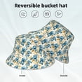 thumbnail image 2 of Balery Vintage Blue Flowers Sombreros para el sol para hombre y mujer, sombrero de pescador con UPF 50+, 2 of 6