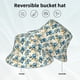 thumbnail image 2 of Balery Vintage Blue Flowers Sombreros para el sol para hombre y mujer, sombrero de pescador con UPF 50+, 2 of 6