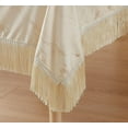 thumbnail image 4 of WARM HOME DESIGNS 60 x 84 inch Beige Printed Foil Velvet Tablecloth. ITC Beige 60x84, 4 of 4