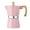Pink, variant on Hariumiu Moka Pot Espresso Maker Easy to Clean Stovetop Coffee Percolator Aluminum Italian Design Cuban Coffee Maker for Rich Flavor
