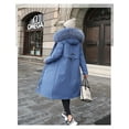 thumbnail image 4 of Winter Jacket Down Jacket Mid-Length Coat Quilted, Ladies Winter Coat Sewn Coat Winter Jacket Long Sewing Warm, XXL, 4 of 5