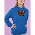 thumbnail image 2 of Monarch Butterfly Art Hoodie Women -Image by Shutterstock, Female Medium, 2 of 4