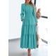 thumbnail image 2 of Vestido PRETTYGARDEN 2025 Maxi Verde Aqua con Escote en V Grande, 2 of 7
