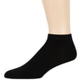 thumbnail image 4 of 7BIGSTARS KINGDOM Men Bamboo Ankle Sock - 6 Pack - Thin Seamless Breathable Soft Solid Low Cut - Sock Size 10-13 Shoe 9-12 L Black, 4 of 8