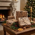 thumbnail image 5 of Xuniizn Christmas Wrapping Paper 9.8ft, Kraft Vintage Christmas Text Pattern Gift Wrap, Eco Friendly Recyclable Holiday Wrapping Paper for Christmas, Party & Family Gifts, 5 of 7