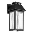 thumbnail image 2 of WAC Lighting Faulkner 14" LED 3000K Aluminum Indoor/Outdoor Wall Light in Black, 2 of 5
