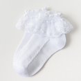 thumbnail image 4 of Kernelly Girls Ruffle Socks Girl's Socks Lace Top Anklet Socks, 4 of 5