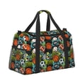 thumbnail image 2 of Honeii Balls Print Gym Bag,Carry on Weekender Overnight Bag, Travel Duffel Bags, Personal Item Travel Bag,Tote Bag,Workout Dance Bag, 2 of 7