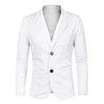 thumbnail image 2 of Unique Bargains Men's Long Sleeve Notch Lapel Single Breasted Casual Blazer, 2 of 3