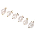 thumbnail image 1 of Cuentas de perlas irregulares, colgante de perlas barrocas de 6 piezas Colgante de perlas barrocas Colgantes de perlas a granel adaptados para la perfección, 1 of 8