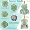 thumbnail image 3 of HQREA Dog Dress Pet Clothes for Small Dogs Girl Cute Bowknot Holiday Dog Tulle Skirts with D-Ring  Doggie Princess Outfits, 3 of 6