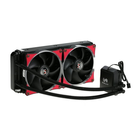 SOPLAY Liquid Freezer Water Liquid Cooling System CPU Cooler Hydraulic Bearing 120mm Dual Adjustable PWM Fan with Red LED (Best 120mm Cpu Water Cooler)