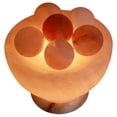 thumbnail image 4 of Massagers Spa Collection Himalayan Rock Salt Crystal Balls Healing Lamp, 7 Inch Diameter - Soft Calm Therapeutic Light - Handcrafted Salt Crystal Bowl w/6 Healing Balls - Table Lamp, Dark Orange Hue, 4 of 8