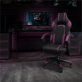 thumbnail image 4 of Flash Furniture X40 Gaming Chair Racing Ergonomic Computer Chair with Fully Reclining Back/Arms, Slide-Out Footrest, Massaging Lumbar - Black/Purple, 4 of 4