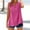 Hot Pink, variant on BLOCLOALO Tank Tops Tunic Tops Loose Button Shirt Top Stand Solid Color Sleeve Collar Casual Women's Shirt Women's Shirt V Neck Blouses for Women Cotton Blouse Loose Tank Tops for Women Black L