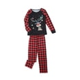 thumbnail image 4 of Qiylii Family Matching Pajamas Set,Christmas Theme Cartoon Elk Pattern Sleepwear, 4 of 9