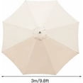 thumbnail image 2 of Funda de Repuesto Para Sombrilla, 8 Varillas, 3 M, Impermeable, Anti UV, Tela de Repuesto, Beige, 2 of 5
