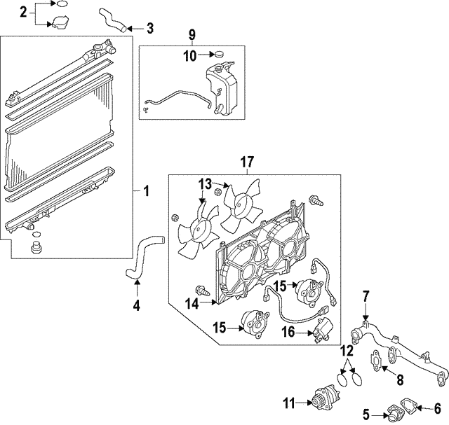 Genuine Infiniti Water Pump B1010-JK20A