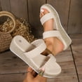 thumbnail image 5 of Mostsola Open Toe Slippers for Women Espadrilles Wedge Sandals Casual Summer Slip on Dress Shoes, 5 of 8