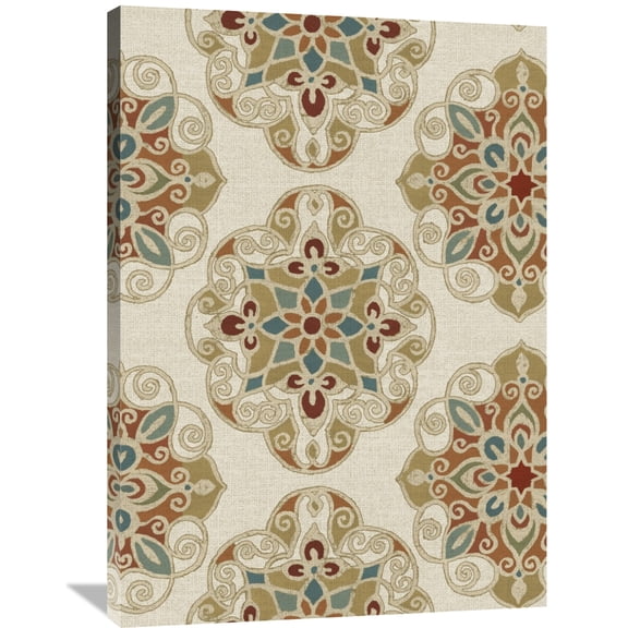 Global Gallery Daphne Brissonnet 'Kolam Pattern I' Canvas Wall Art